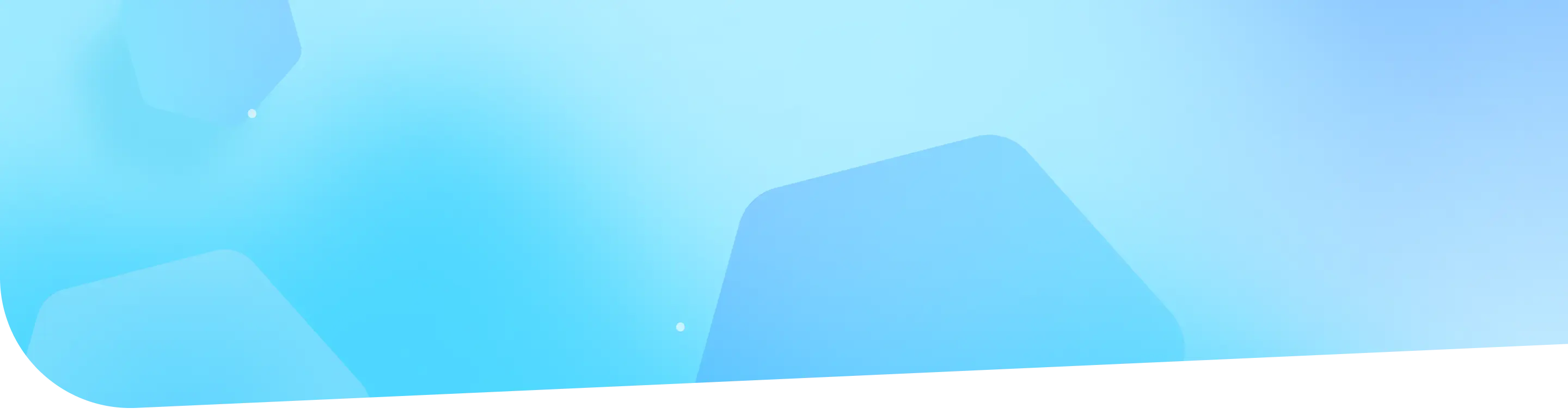 水色の背景に六角形が2つあるイラスト